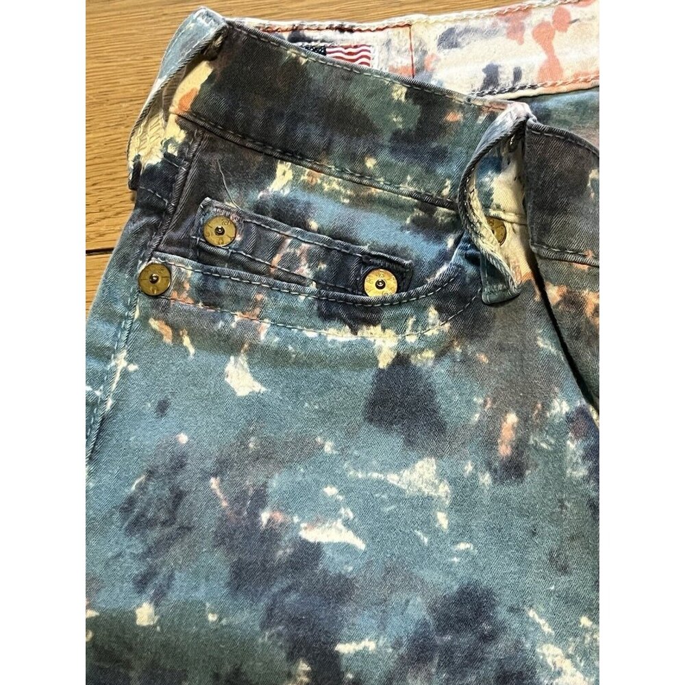 True Religion Halie Tie Dye Jeans Mens? Size 31 Modern Designer Preppy‎ Party - Picture 11 of 16